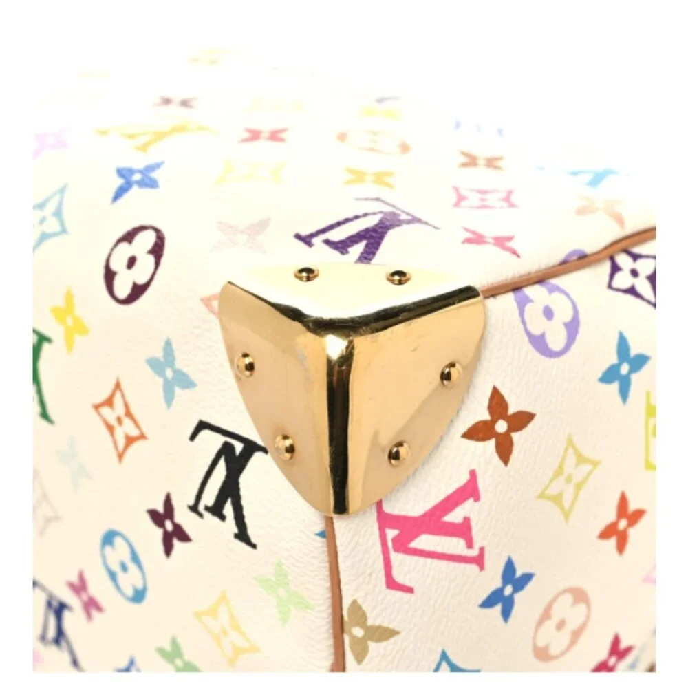 Louis Vuitton Multi Color Monogram Speedy 30 White - Picture 6 of 14